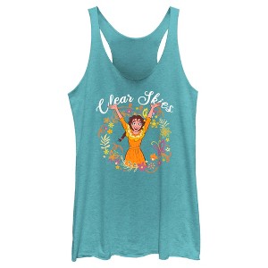 Women's Encanto Pepa Clear Skies Racerback Tank Top - 1 of 4