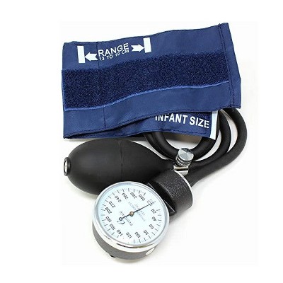 Aneroid Blood Pressure Cuff with Gauge