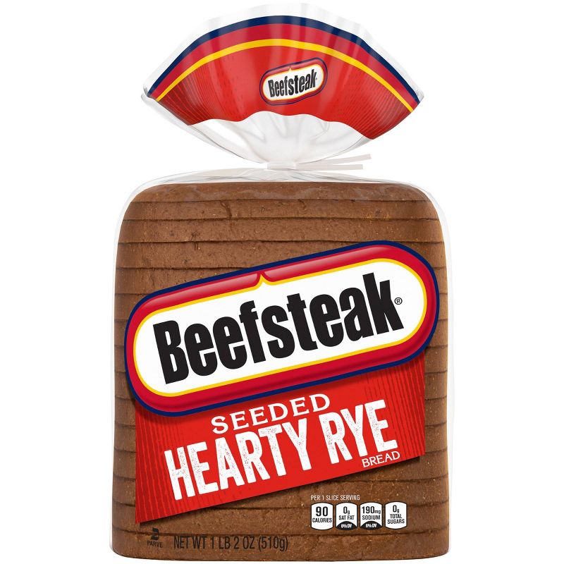Beefsteak Seeded Hearty Rye Bread - 18oz, 1 of 6