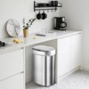 SEVOBAL Indoor Trash Cans Bigacc 13 Gallon Kitchen Trash Can with Touch-Free Motion Sensor Stainless-Steel Garbage Can, Silvery, 16.8"*11.8"*24.8" - 4 of 4