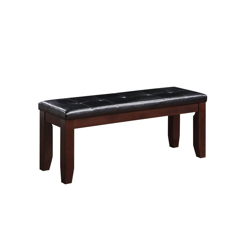 Urbana Bench Wood/Cherry/Black - Acme Furniture, 4 of 6