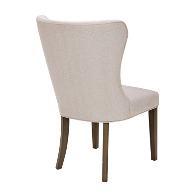 Helena Cream and Gray Upholstered Parsons Dining Chair