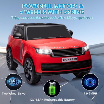 Red 24V 2-Seater Licensed Land Rover Ride On SUV