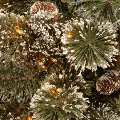 National Tree Company Pre-lit Glittery Bristle Artificial Christmas Tree, 2 of 4