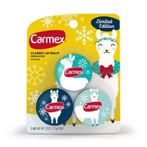 Carmex Original Holiday Limited Edition Lip Balm Jars - 0.25oz/3ct - 1 of 4