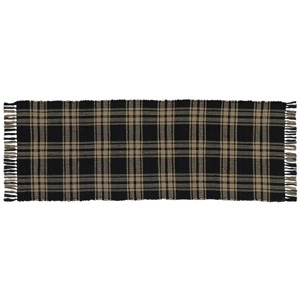 Park Designs Sturbridge Rag Rug 24X72 Blk - 1 of 3