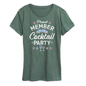 Women's - Instant message - Cocktail Party Short Sleeve Graphic T-Shirt - 1 of 4