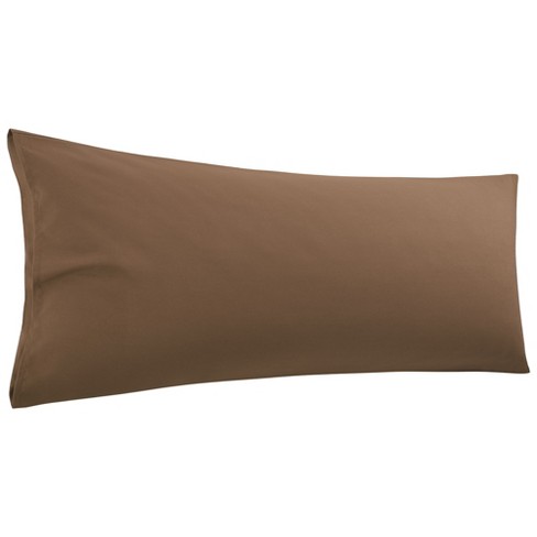 Piccocasa 90 Gsm Solid Soft Envelope Closure Microfiber Body Pillowcase Brown 20 x60 Target