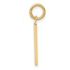 Black Bow Jewelry 14k Yellow Gold, Athletic Collection Medium Polished Number 1 Pendant - 2 of 4