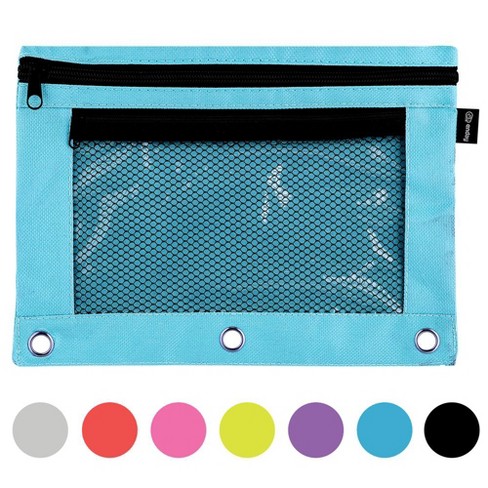 Enday Big Capacity Pencil Case, 3 Compartments Pencil Bags With Zipper,  Blue : Target