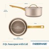 Farberware Radiant 3qt Nonstick Covered Sauce Pan: Dishwasher-Safe, Tempered Glass Lid, Electric & Gas Compatible - 2 of 4