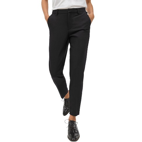 Ellos Women's Plus Size Linen Blend Drawstring Pants - 14, Black