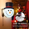KOVOT Santa & Snowman Porch Light Covers | Weatherproof Outdoor Holiday Decor | 9" W x 12" H | Easily Fits Most Light Fixtures for Instant Festivity - 4 of 4