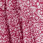 berry red ditsy floral