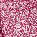 berry red ditsy floral