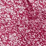 berry red ditsy floral