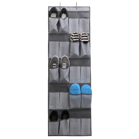 10 Shelf Hanging Shoe Storage Organizer Gray - Room Essentials™ : Target