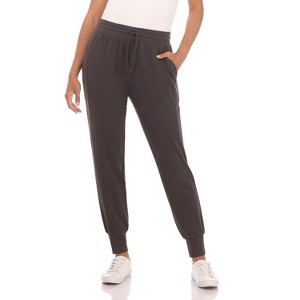 Rekucci Women’s Soft Knit Loungewear Jogger Pants with Pockets – Mid-Rise, Drawstring Waist, Cozy Slim-Relaxed Fit - 1 of 4