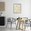 Stupell Industries Amor La Pasta Chart Framed Giclee Art, Black, 24" x 30" - 3 of 4