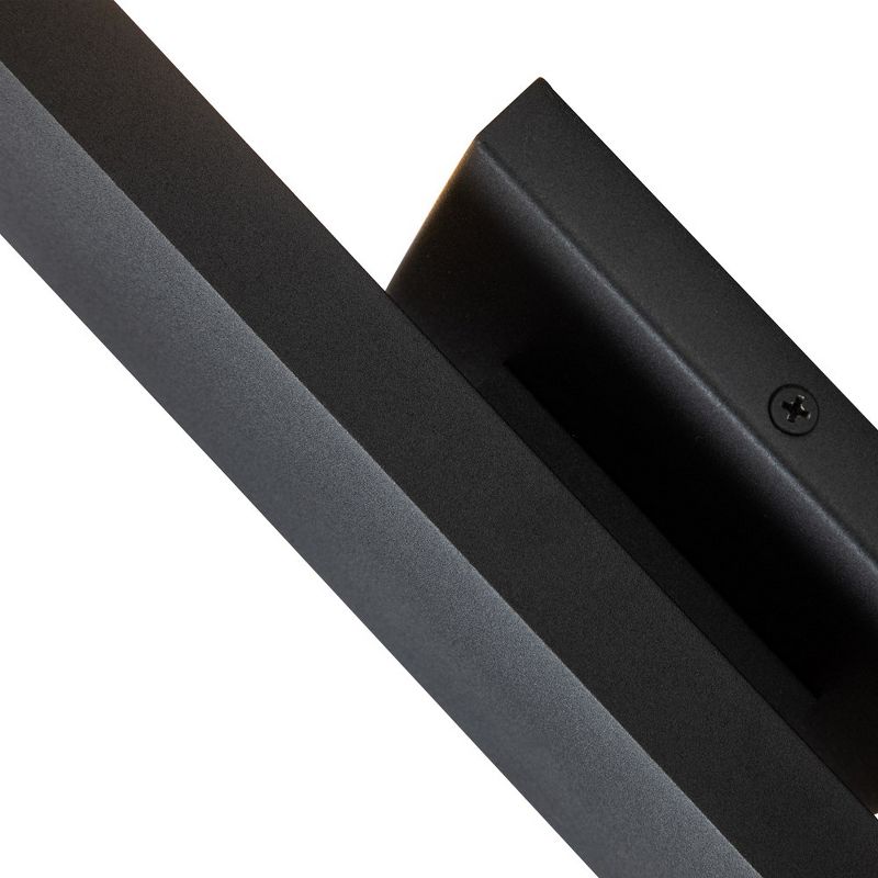 C Cattleya 2-Light Integrated LED Outdoor Wall Light with Matte Black Finish, 5 of 8