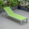 LeisureMod Marlin Patio Sling Chaise Lounge Chair in Grey Aluminum - 4 of 4