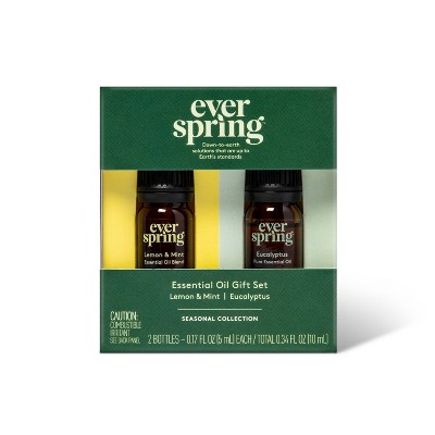 Essential Oils Gift Set - Winter Cheer Collection - 0.34 fl oz/2pk - Everspring™