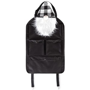 The Lakeside Collection Gnome Car Organizer - Back Seat Automobile Plaid Storage Caddy - 1 of 3