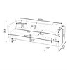 Modern Sofa, 83in Upholstered Velvet Triple Couch, with 2 Pillows, Mid-Century Sofa, Easy Assembly, Sofa Couch for Living Room, Bedroom, Apartment - 2 of 4