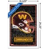 Trends International NFL Washington Commanders - Neon Helmet 23 Framed Wall Poster Prints - 3 of 4
