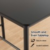 NicBex Modern Counter Height Dining Table,Rectangular Dining Counter Tables with Metal Legs and Wooden Top,Kitchen Table for Pub,Living Room - 4 of 4