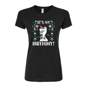 Women's - Disney - Olaf It's My Birthday Fitted Graphic T-Shirt - 1 of 2