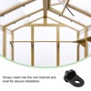 EAGLE PEAK Greenhouse Twist Clips, Plastic Green House Hooks Hanger Accessories, Planter Hangers for Aluminum Greenhouse, Pack of 30 - 3 of 4