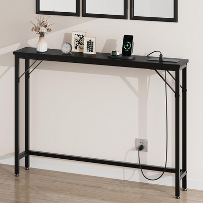 Narrow Console Table, 39.3" Small Entryway Table, Thin Sofa Table