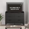 Nasitip 6-Drawer Dresser for Bedroom, 47.2in Wide Drawer Dresser-Wooden Closet Storage Chest for Living Room - 2 of 4