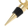Unique Bargains Bottle Stoppers Zinc Alloy PTR Gold Tone 3.94"x1.50"x0.79" 1 Pc - 3 of 3