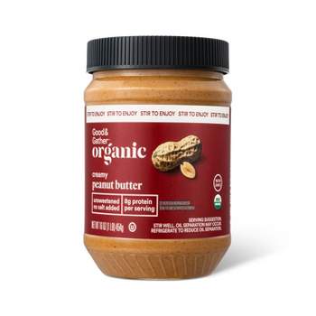 Organic Stir Peanut Butter Creamy - 16oz - Good & Gather™
