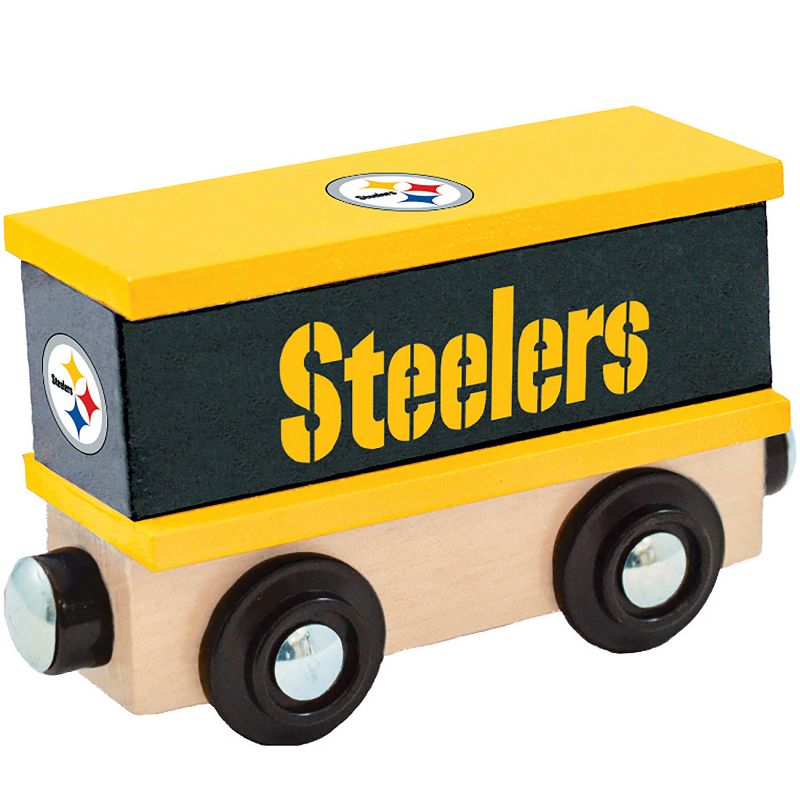 MasterPieces Wood Train Box Car - NFL Pittsburgh Steelers, 2 of 6
