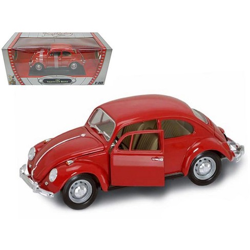 = VOLKSWAGEN BEETLE CAR MODEL 1/43RD RED COLOUR SCHEME EXAMPLE LATER ISS T3412Z 