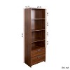 Bookshelf with Drawers, 70.87" Tall, 4 Shelf, Modern, Home Office, Living Room, Study - 4 of 4