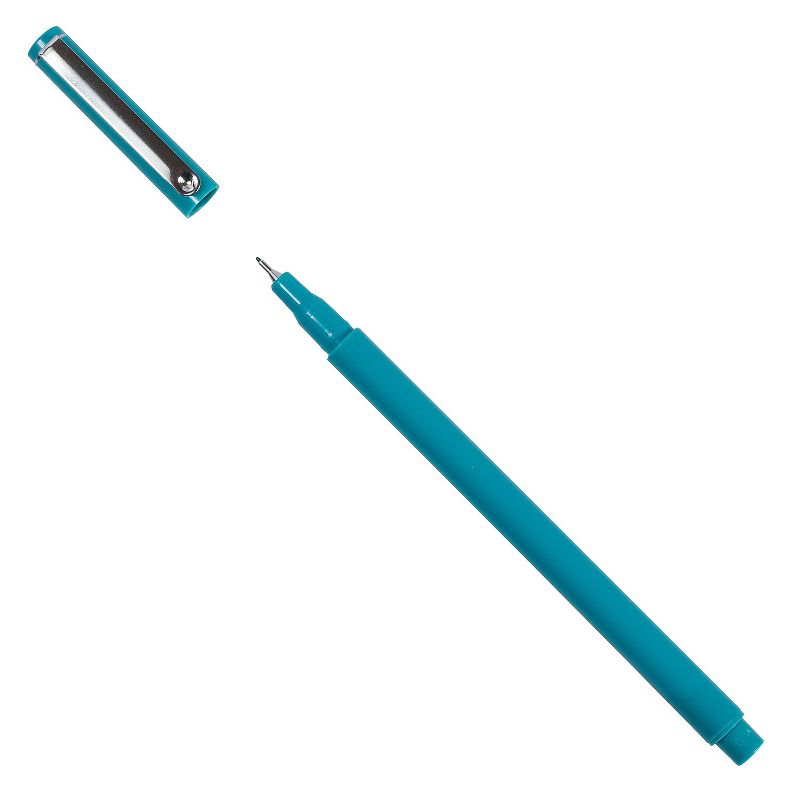 Marvy Uchida Le Pen Felt Pen Ultra Fine Point Teal Ink 2/Pack (7655875A), 3 of 6