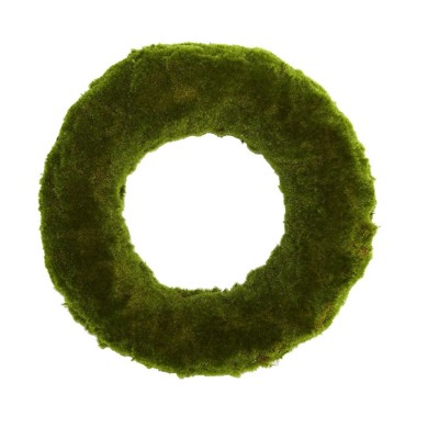 Nearly Natural 18” Moss Artificial Wreath
