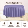 Crown Display Disposable Plastic Tablecloth 84 In Round- 12 Pack - 4 of 4