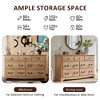 Vintage 7 Drawers Dresser, 54" Wide Wood Rustic Chset of Drawers for Bedroom, Living Room,Hallway - 4 of 4