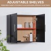 Rbied 24 in. W x 7.63 in. D x 24 in. H Kitchen Bathroom Storage Wall Cabinet Sideboard with Adjustable Shelves747495291871 - 4 of 4