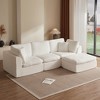 GDFStudio Emilien 109.4'' Modern 3-Seater L-Shaped Chenille Upholstered Sectional Sofa with 1 Ottoman and 7 Pillows - 2 of 4
