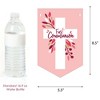 Big Dot of Happiness First Communion Pink Elegant Cross - Girl Religious Party Bunting Banner - Party Decorations - God Bless Your 1st Communion - 2 of 4