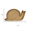 HomeRoots 7" Antiqued Gold Cast Iron Snail Trinket Tray - 3 of 4