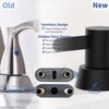Phiestina 2 Handles Bathroom Sink Faucet, Matte Black Centerset RV Bathroom Faucets for 3 Hole - 2 of 4