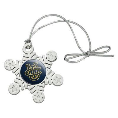 UC Irvine Primary Logo Metal Snowflake Christmas Tree Holiday Ornament