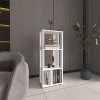 VYNXARIA 39" Tall Four-Tier Bookcase, Living Room, Storage Cabinet - 2 of 4